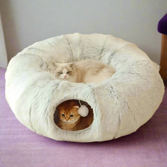 2-in-1 Cat Tunnel Bed